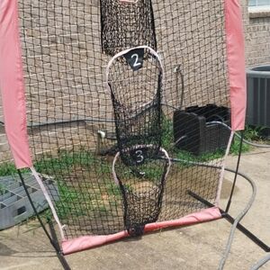 Pink and Black Target Practice Net